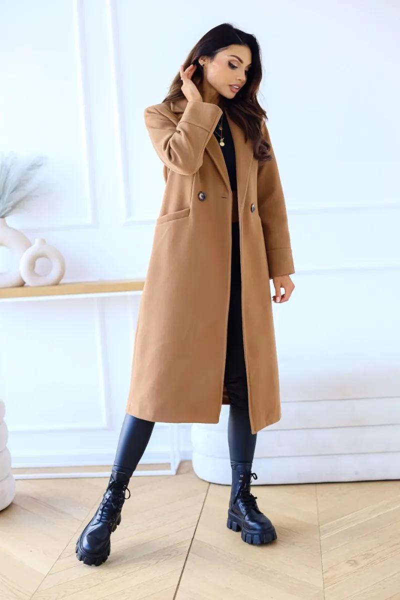 WW | Klassischer Langer Trenchcoat mit