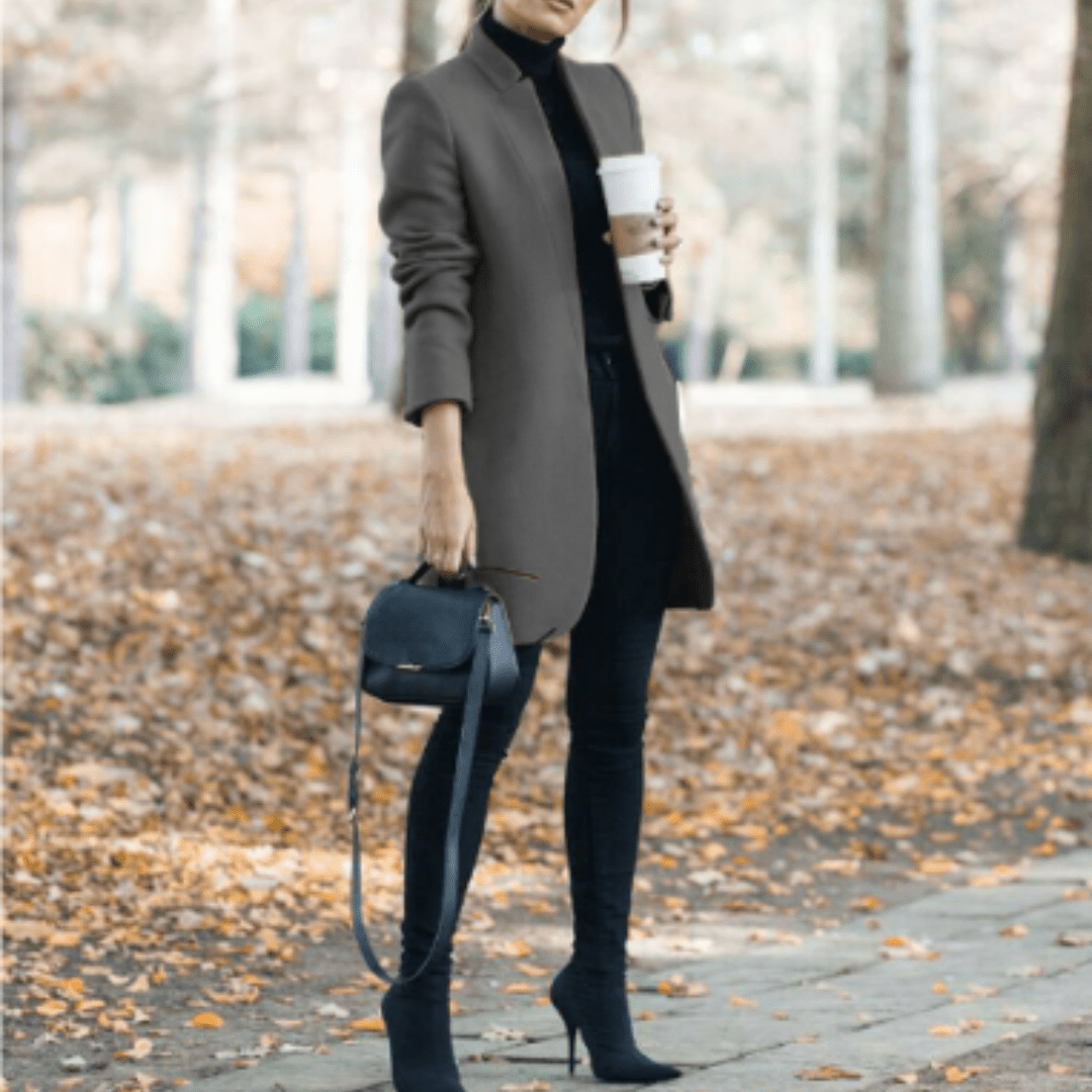 WW | Longline Coat - Open Front - Tailored Silhouette