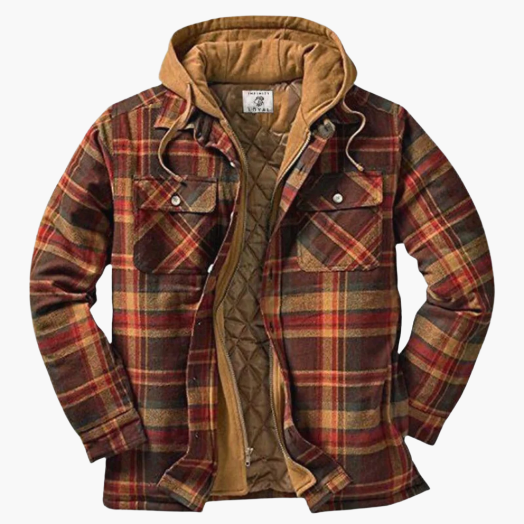 WW | Freizeitjacke im Holzfäller-Stil mit Kapuze - Zeitlos & Warm für Outdoor und Alltag