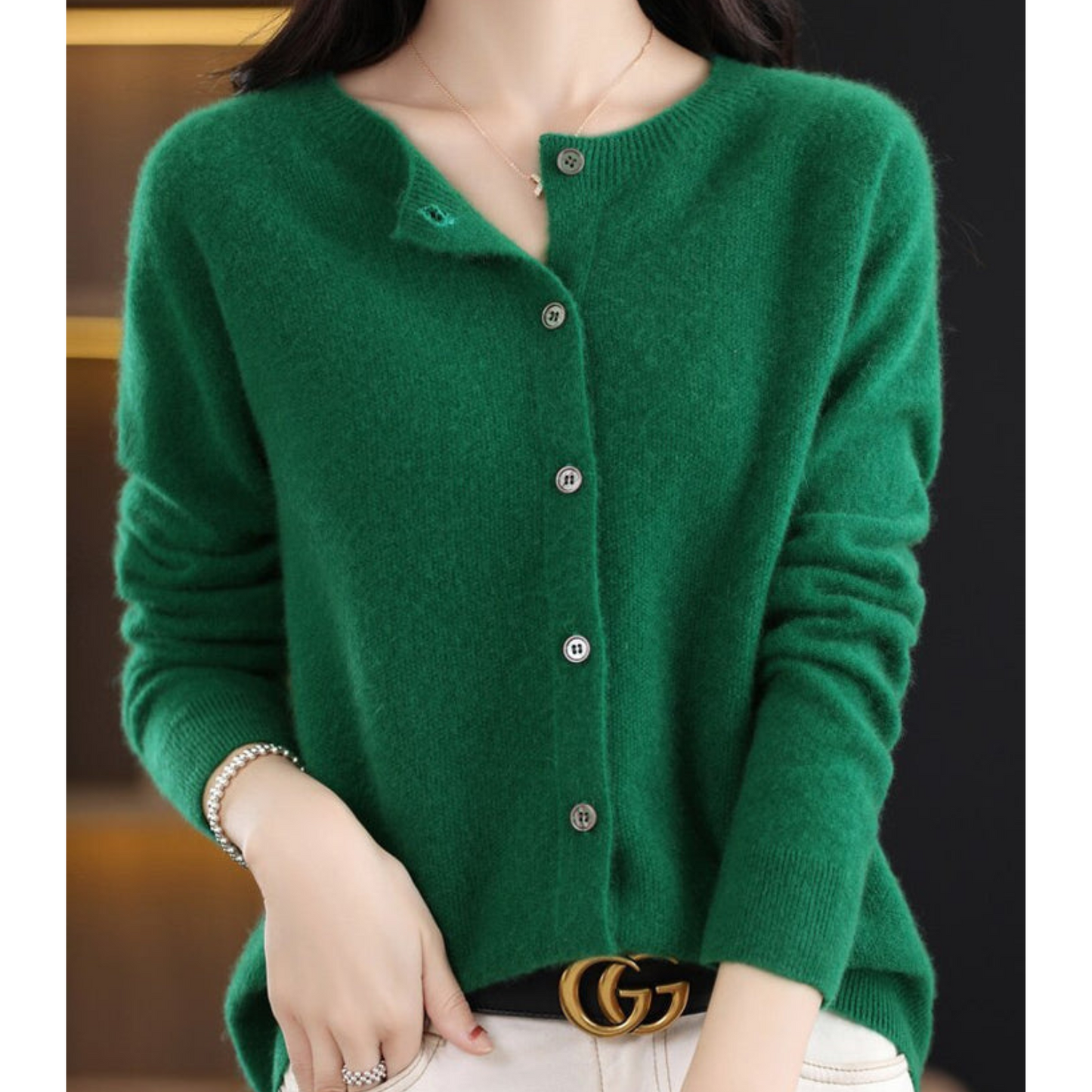 WW Damen Rundhals Cardigan Pullover