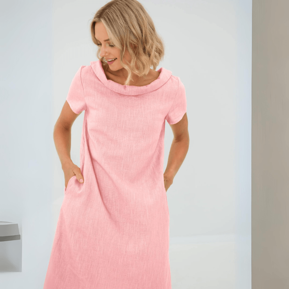 WW | Lässiges Leinenkleid Für Damen