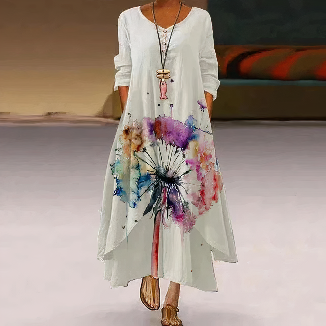WW | Elegantes Mode Baumwollkleid