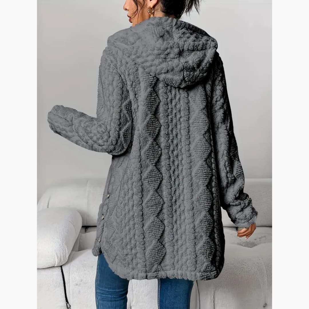 WW | Cozy Hoodie with Teddy Pullover for Women