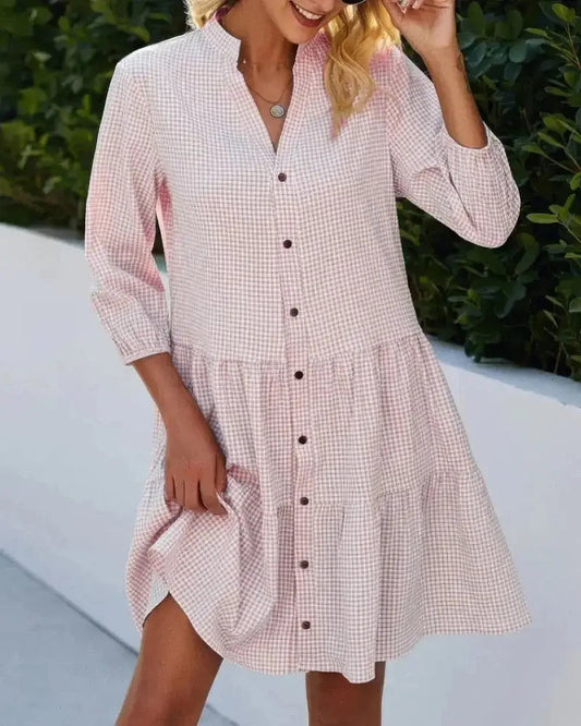 WW | Elegantes Weste Kleid Mit Knopfverschluss