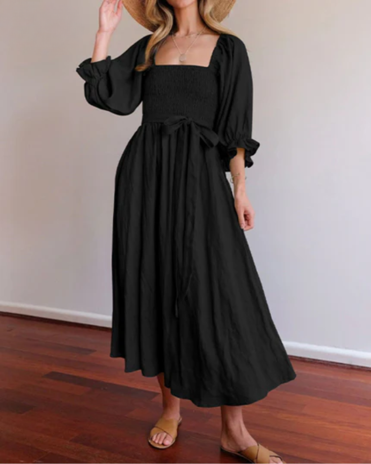 Diana | Dress with ruffled sleeves