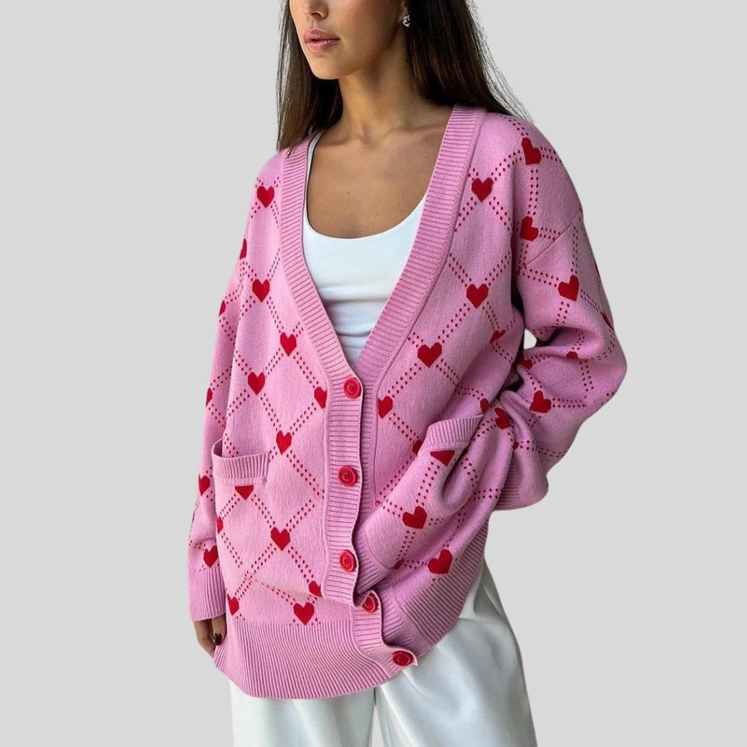 gestrickter Damen-Strickjacke