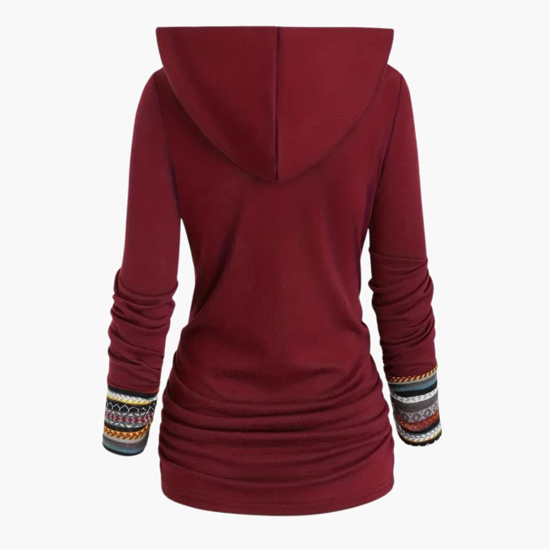 WW | Stylish Women's Hoodie with Ethnic Print