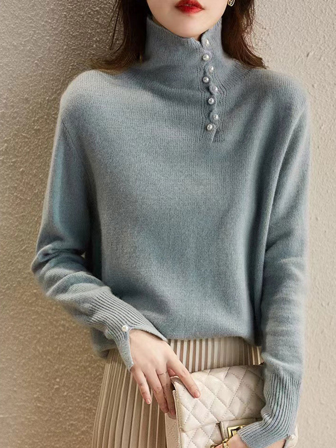 WW | Vintage Knopfhochkragenjacke