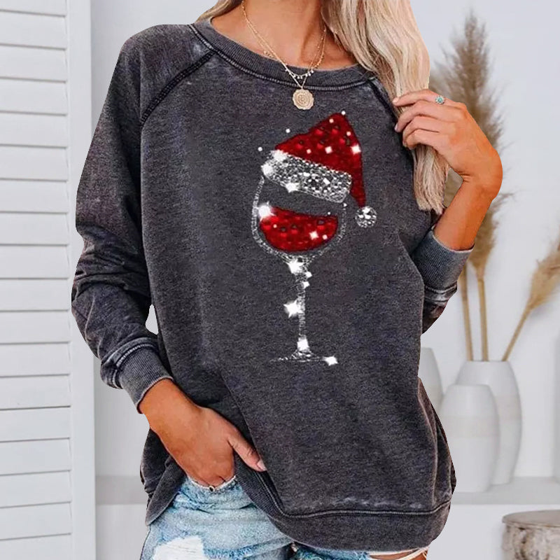 WW | Festliche Cheers Weinglas Sweatshirt