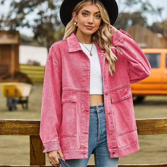 WW | Klassisches Weinlese Denim Jacke für Damen