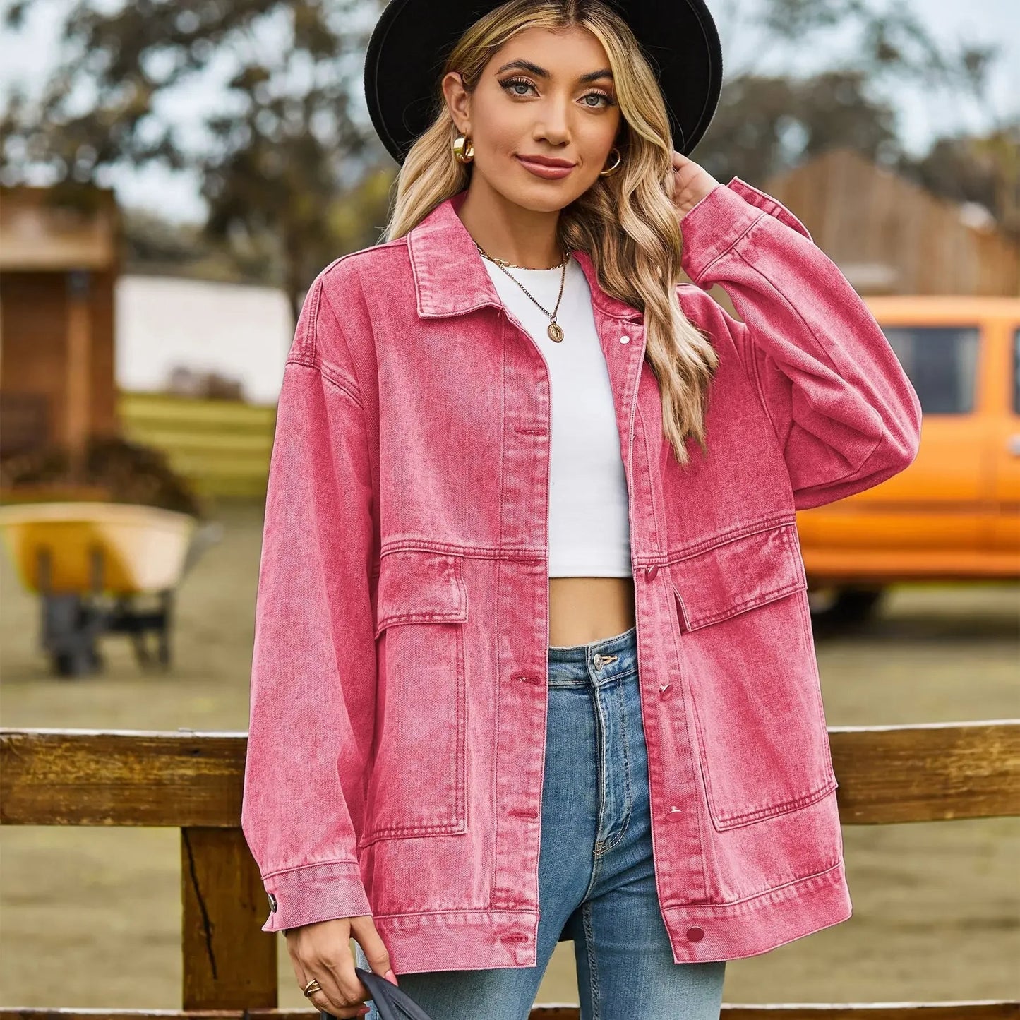 WW | Classic Vintage Denim Jacket for Women