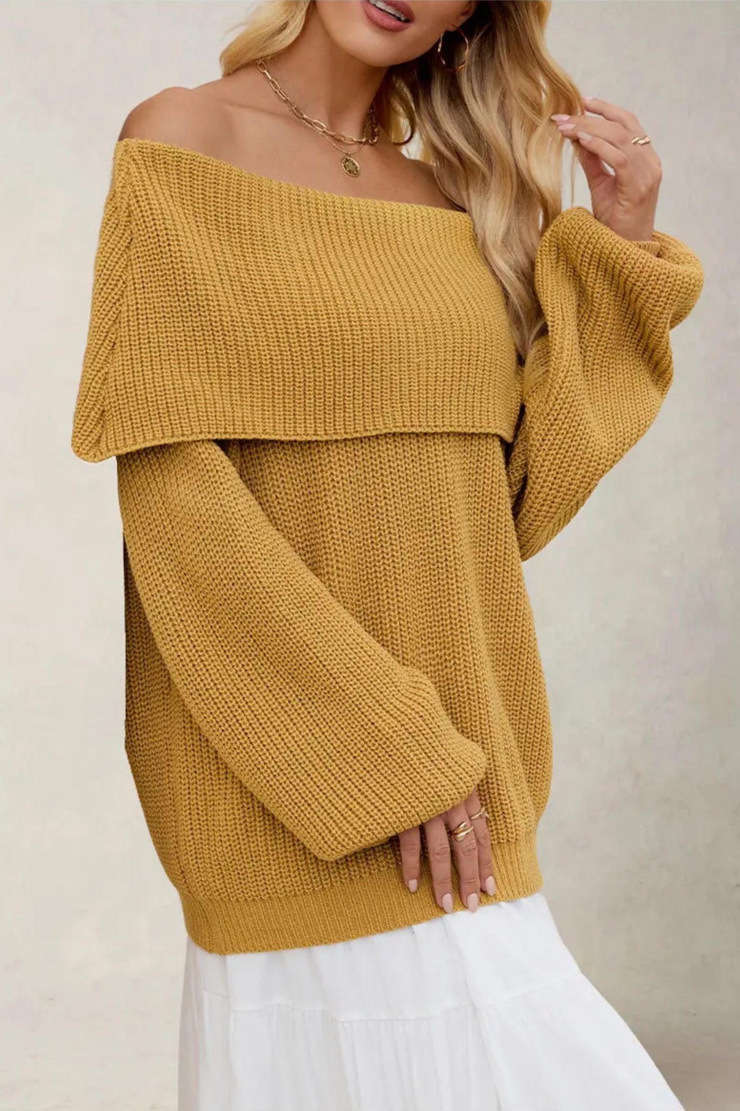 WW | Off-Shoulder Strickpullover