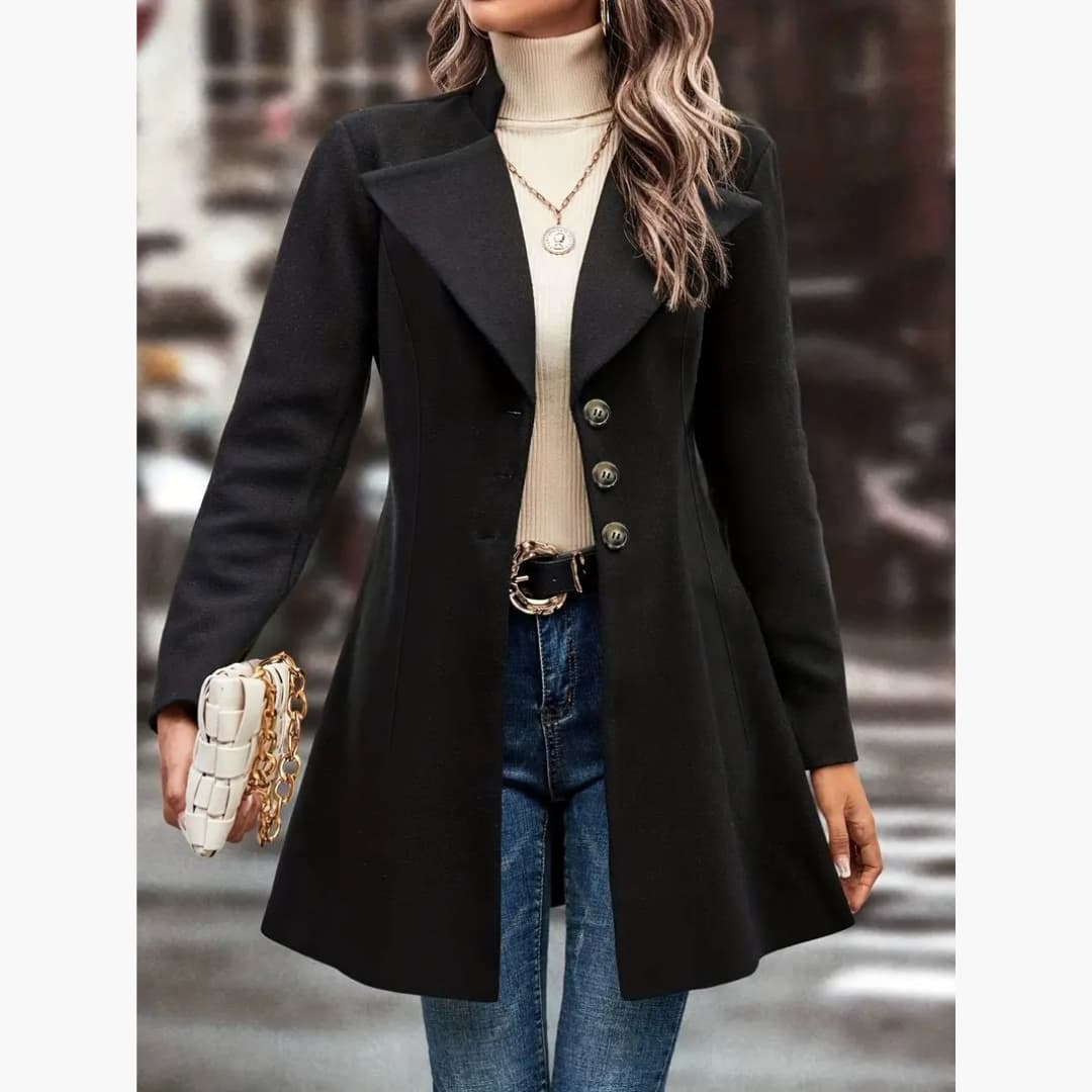 WW | Elegant Lapel Winter Coat for Women