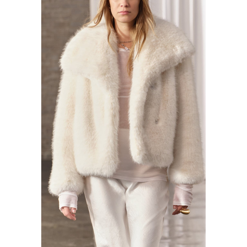 WW | Open Front Jacket with Wide Collar