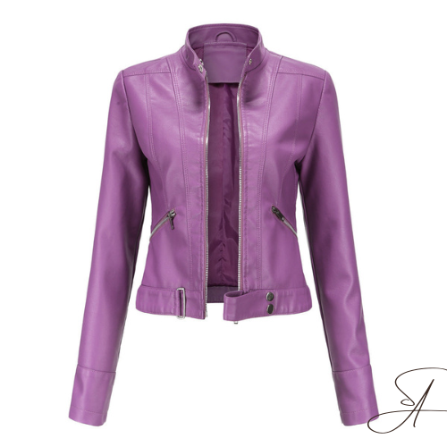 WW | Lederjacke - Modernes Design mit Reißverschluss & Taschen - Bequeme Passform - Sydney