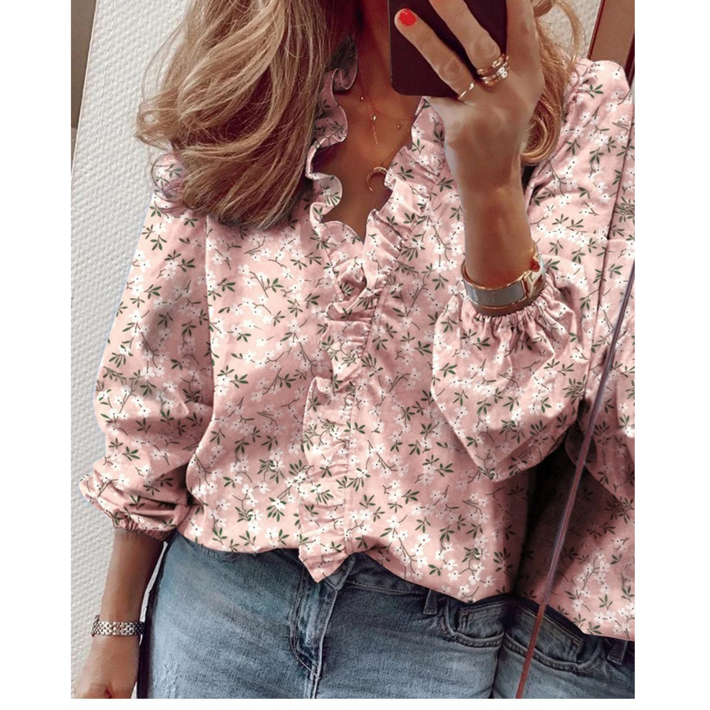 WW | Floral Chiffon Blouse
