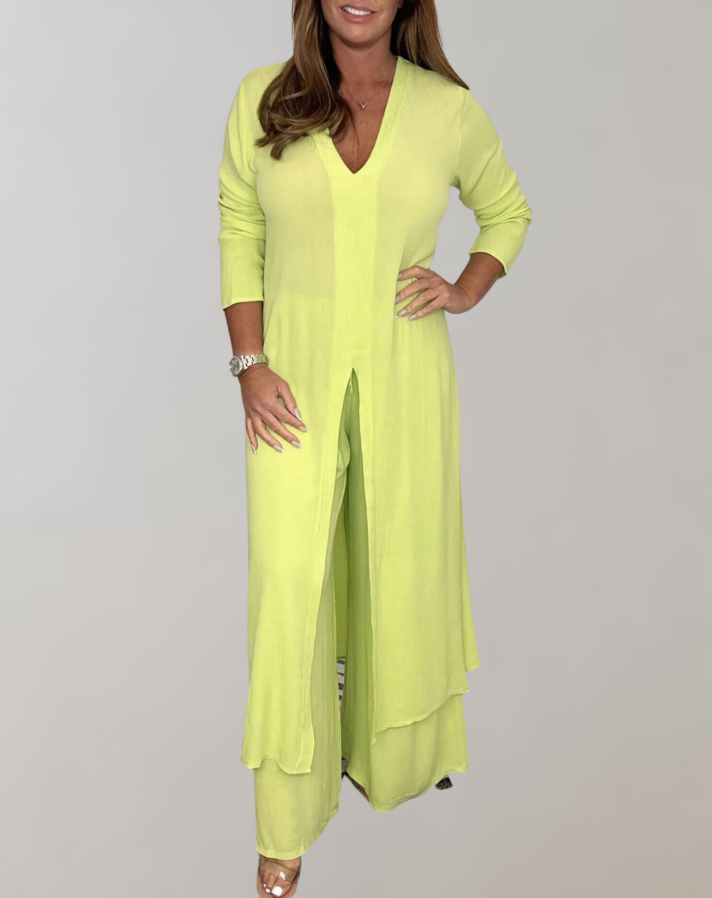 WW - Long top with elegant high slit