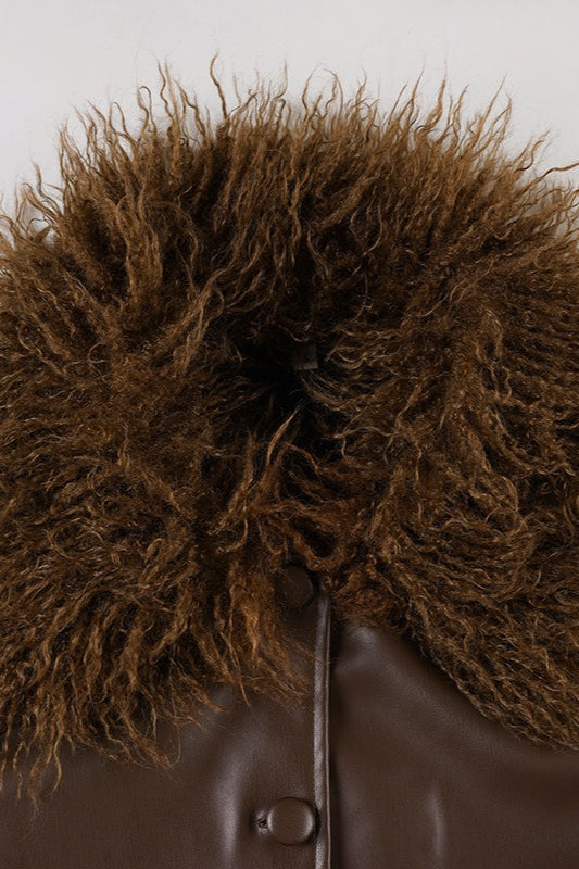 WW | Kragenleder verspachtelte Jacke