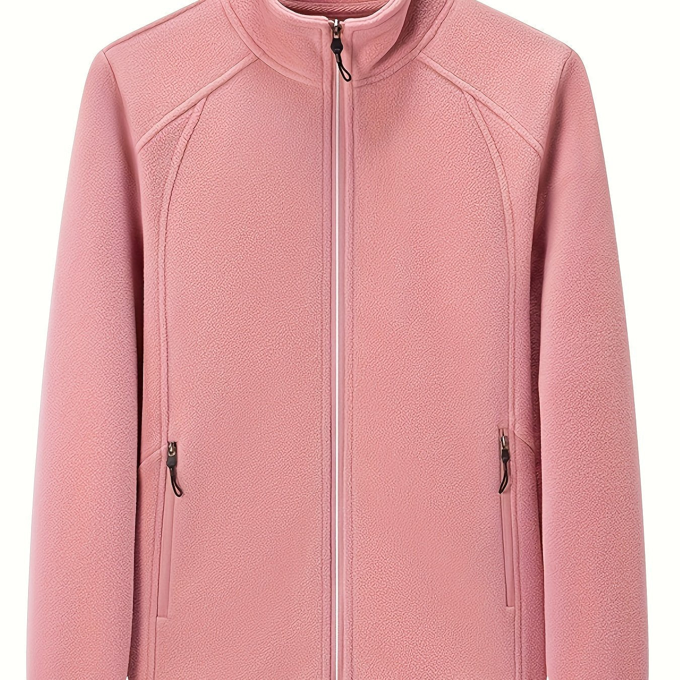 WW | Plüsch Damen Outdoorjacke mit Hohem Kragen und Langen Ärmeln
