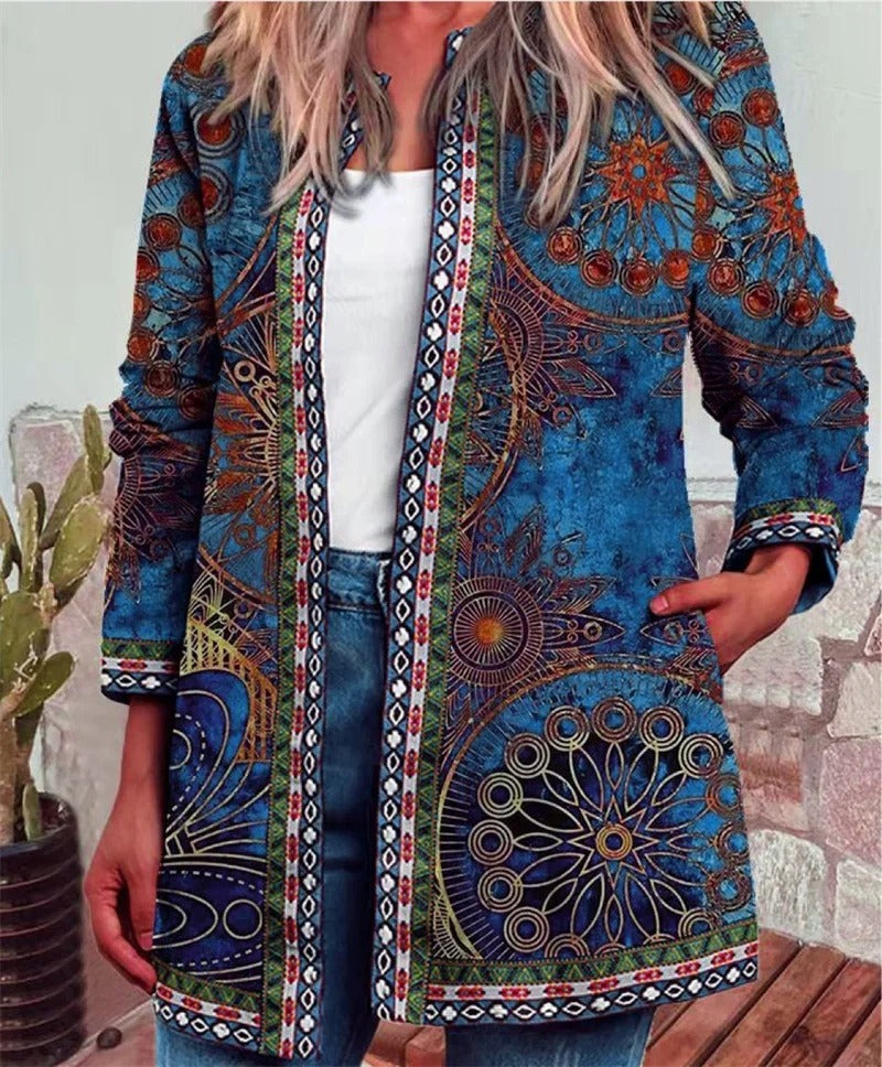 WW | Boho jacket with a colorful pattern