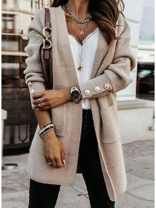 WW | Cardigan with buttons and long sleeves