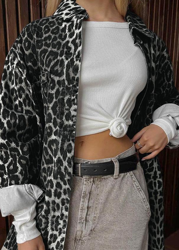 WW | Print Cotton Oversized Jacket