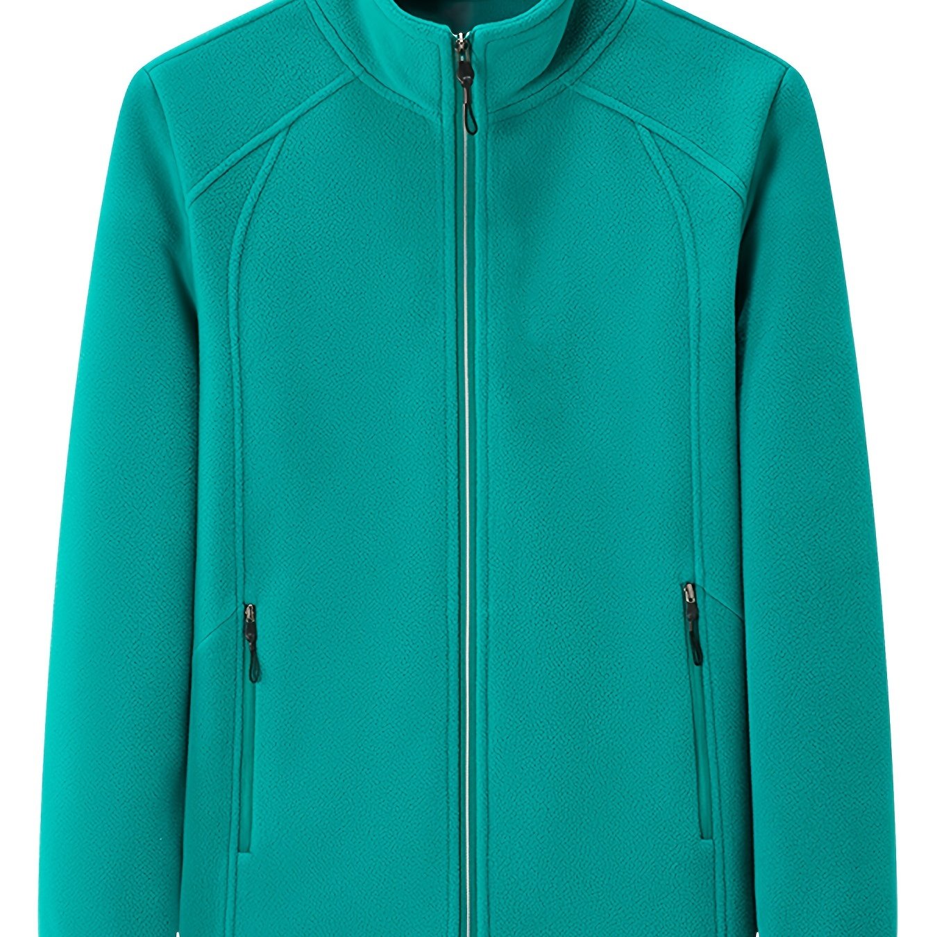 WW | Plüsch Damen Outdoorjacke mit Hohem Kragen und Langen Ärmeln