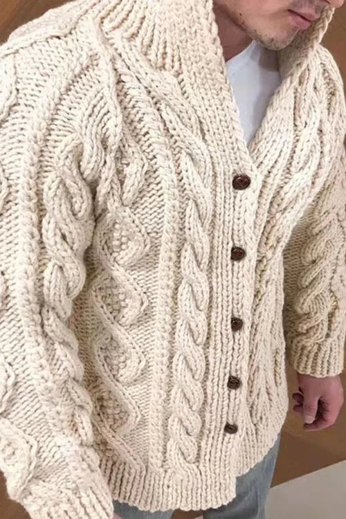 WW | Herrenstrickjacke mit Stehkragen