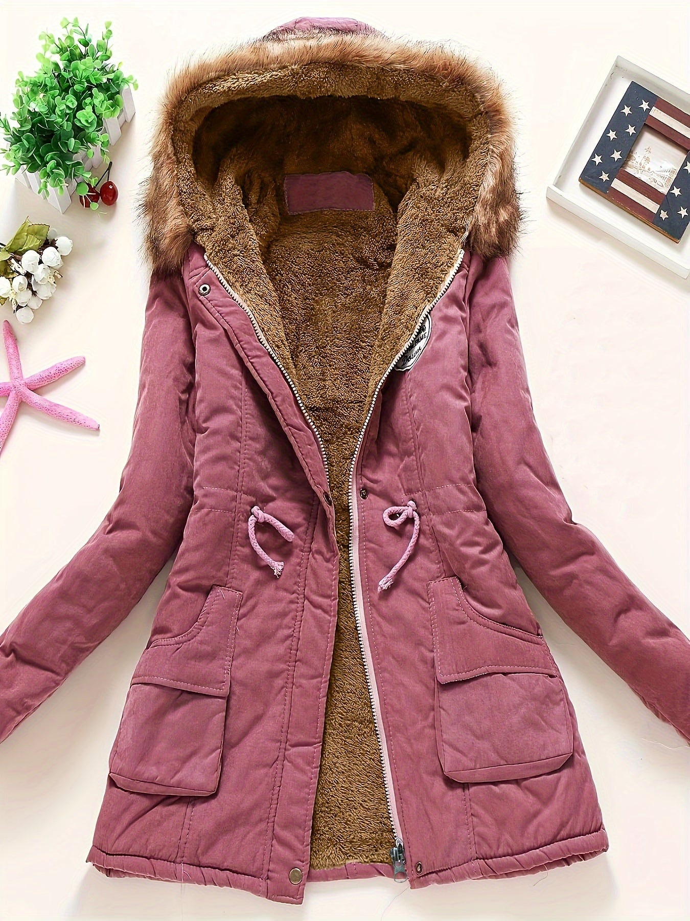 WW | Long Hooded Puffer Winter Jacket for Women - Perfect for Cold Days
