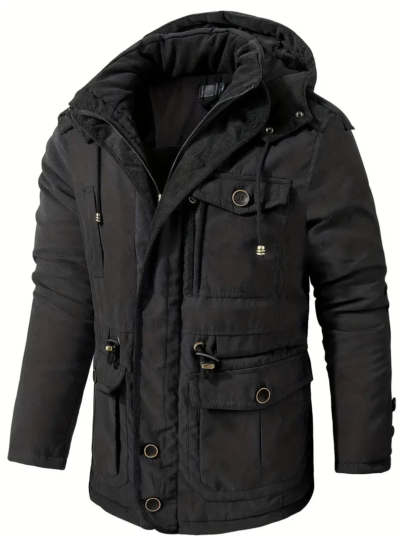 WW | HerrenWinterjacke mit Kapuze und Taschen