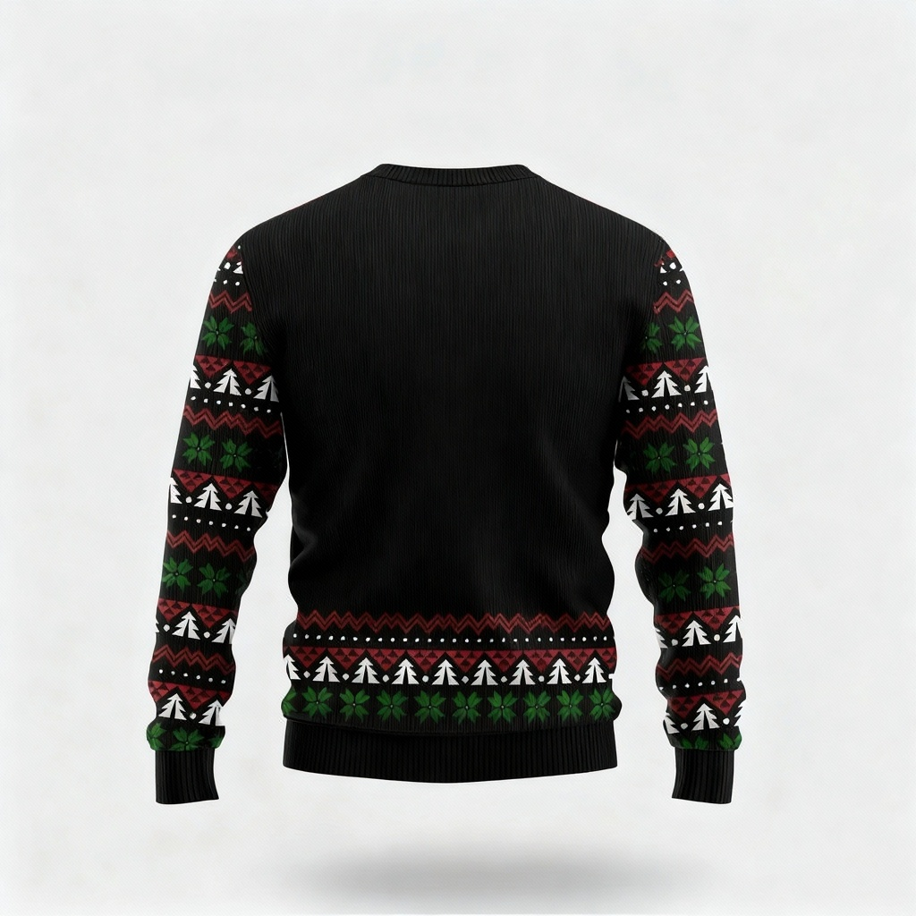 WW | Schrullig, Gemütlich & Festlich: Der Verrückte Weihnachtsmann Print Weihnachts-Pullover