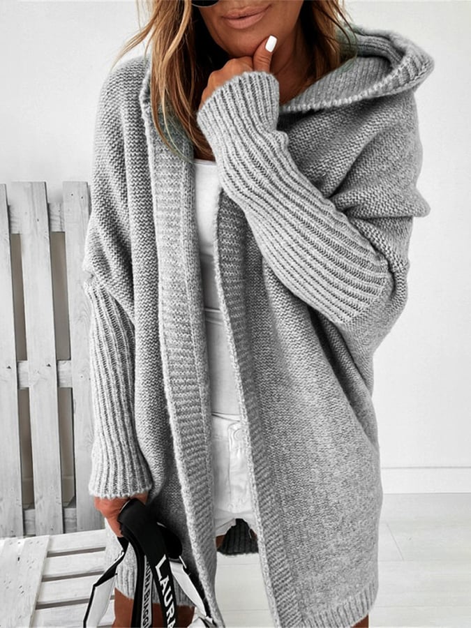 WW | Mid-length hooded jacket with plain seams