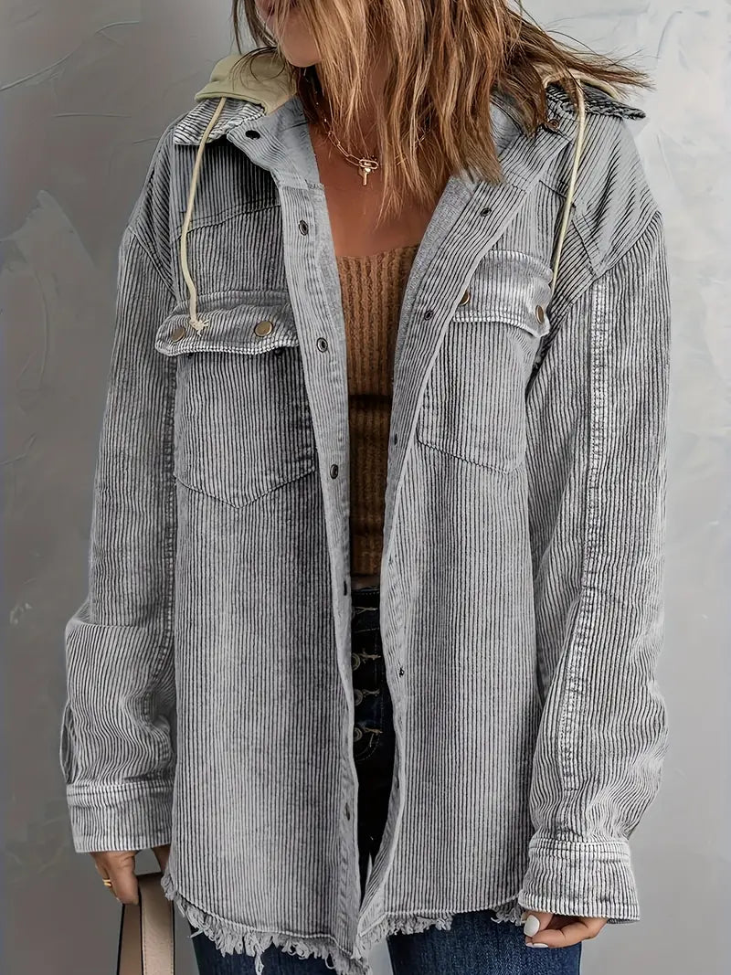 WW | Farbblock Hoodie Jacke für Damen | Perfekt für Herbst und Winter