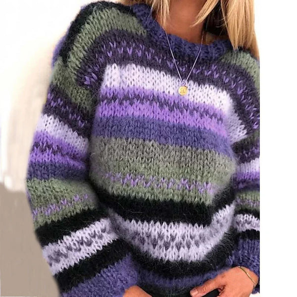 WW | Colorful Jacquard Sweater With Unique Pattern