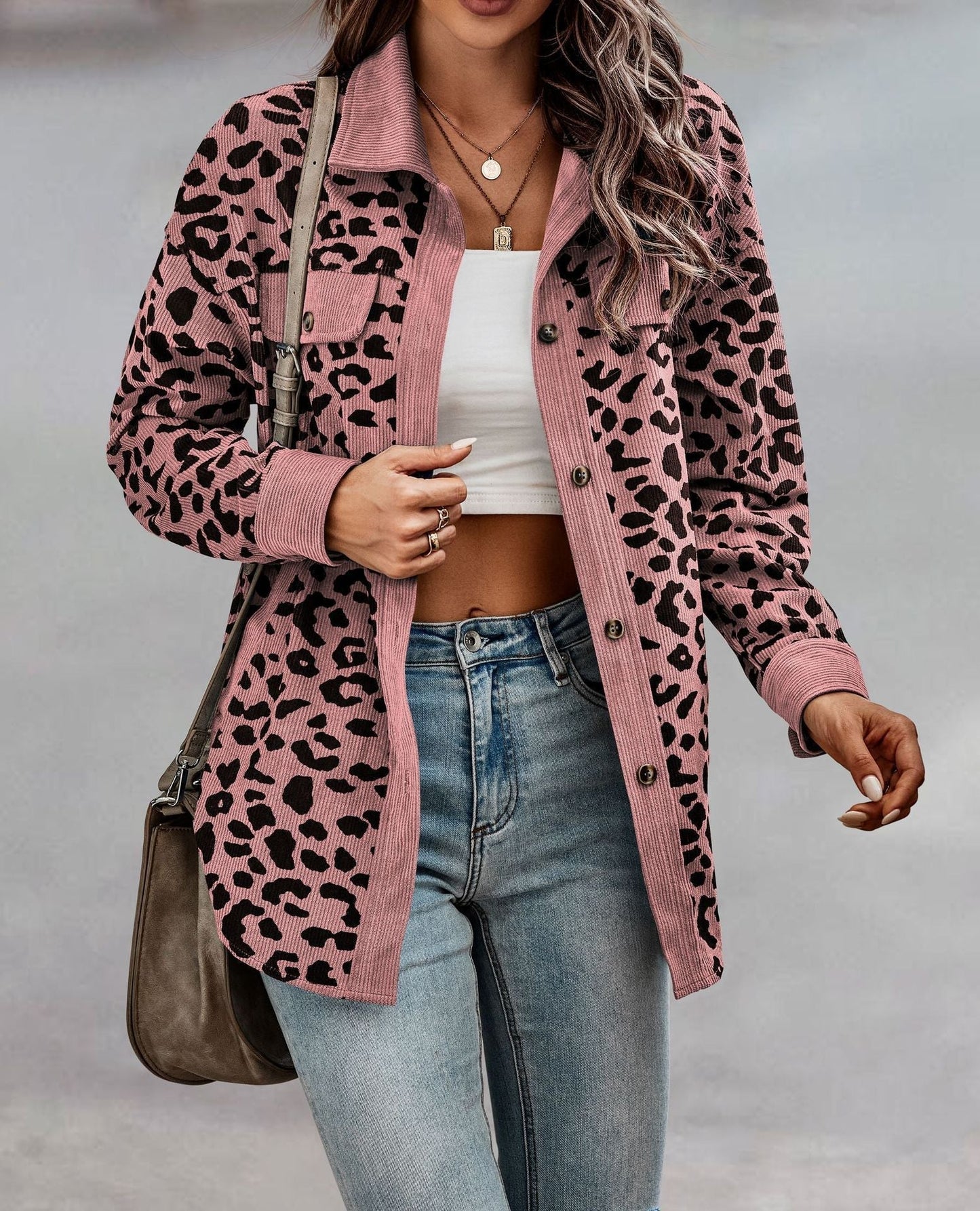 WW | Women's Chic Leopard Print Jacket