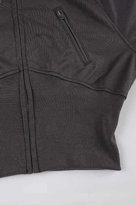 WW | Stil Sweatshirtjacke mit Pelzbesatz