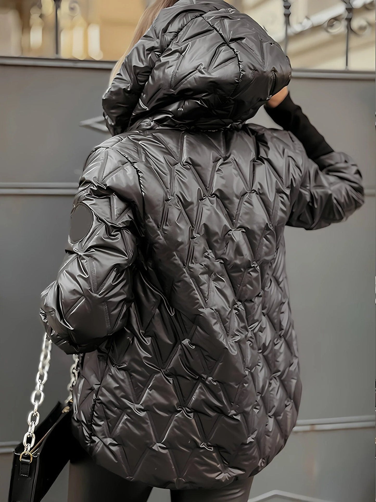 WW | Cozily lined patchwork cotton jacket for a layered look in a casual style