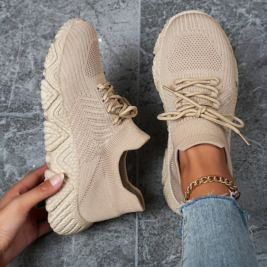 WW | Atmungsaktive Niedrige Sneaker in Einfarbigem Farbton