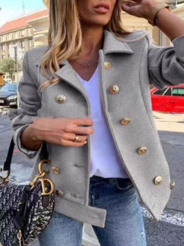 WW | Short designer jacket with gold buttons