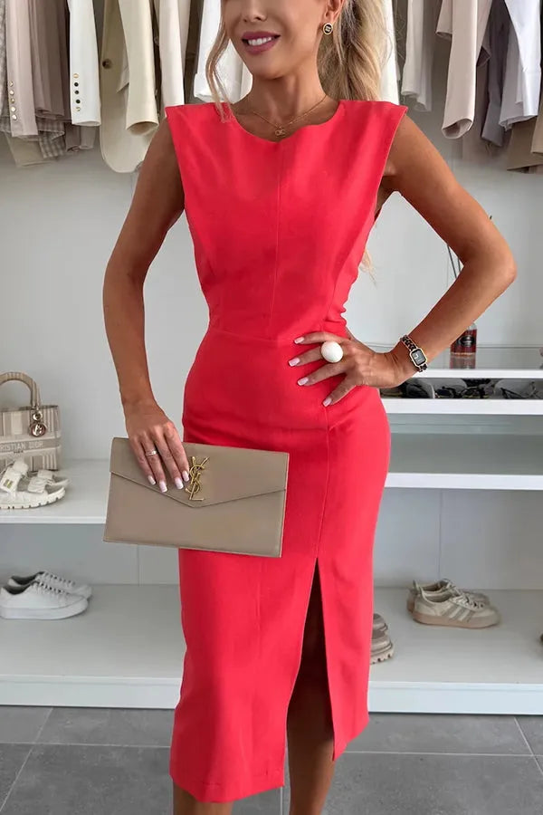 Shayne™ | Sleeveless Midi Dress