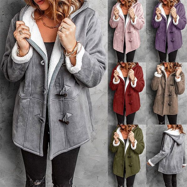 WW | Warme & Kuschelige Fleece-Damenjacke mit Kapuze
