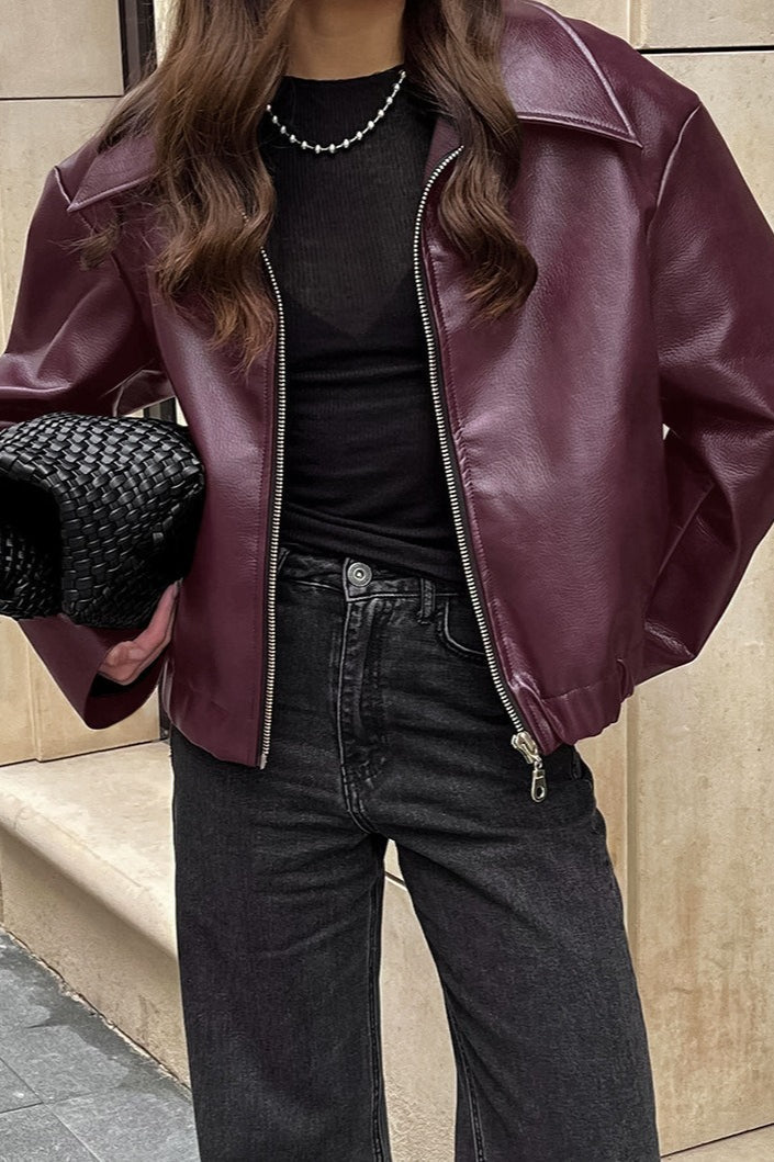 WW | Matte PU Motorradjacke