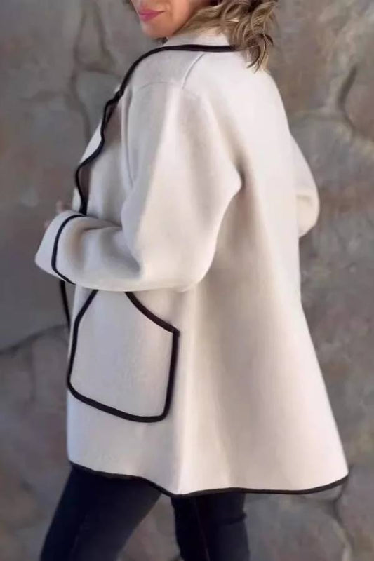WW | Suit-Kragen doppelseitige Wolljacke