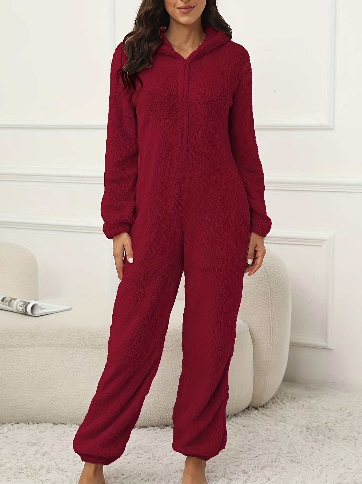 WW | Hooded Lounge Jumpsuit For Stylish Winter Comfort For Women