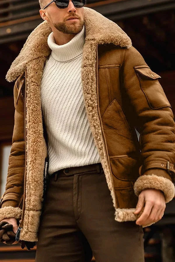 WW | Casual Thick Fur Jacket for Men
