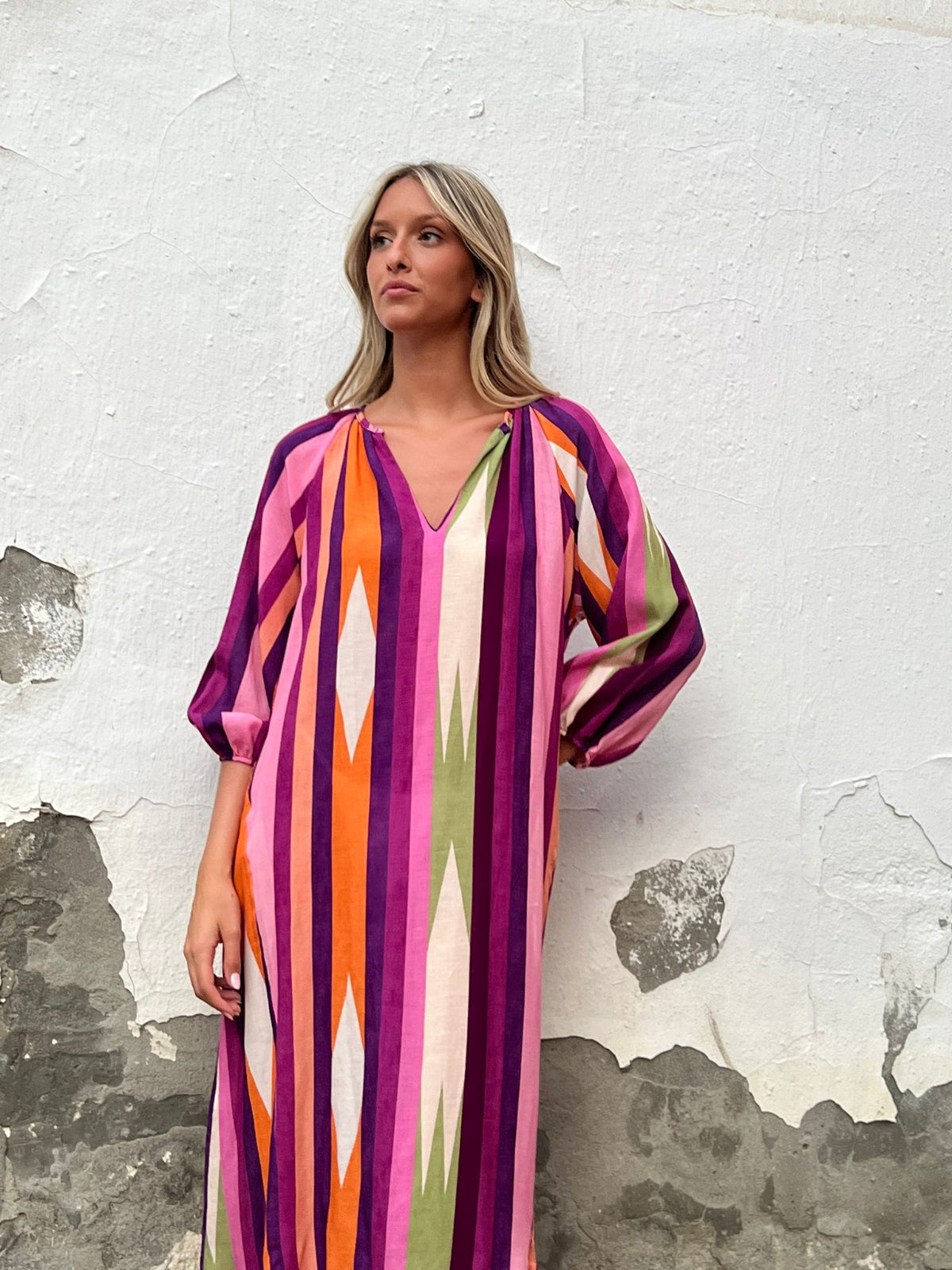 LUNARA™ | Pink Mykonos Dress