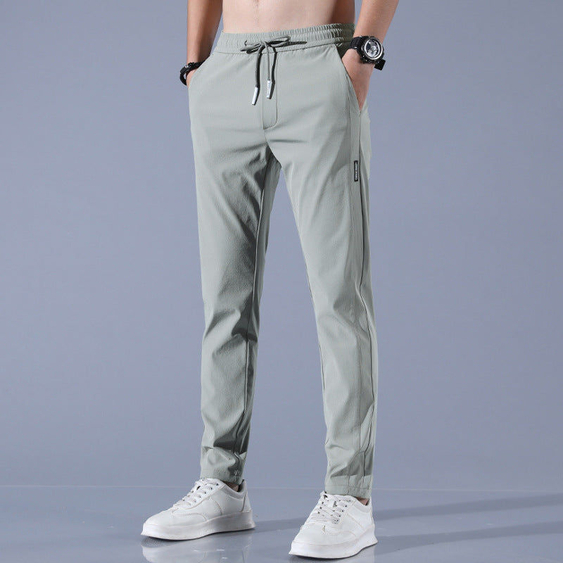 WW | Atmungsaktive Gerade Sporthose Aus Sommer Eis Seide Für Herren