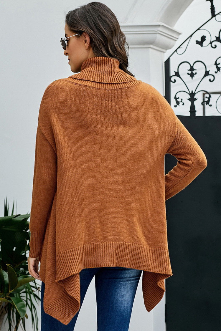 WW High-Neck Asymmetric Sweater