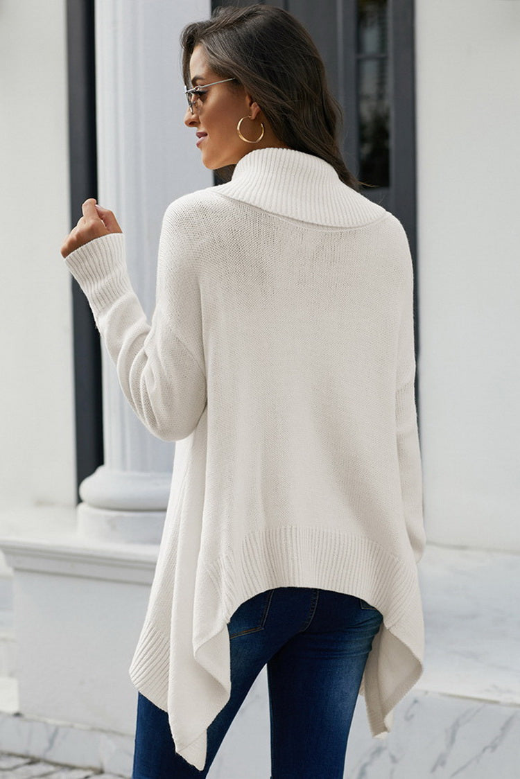 WW High-Neck Asymmetric Sweater