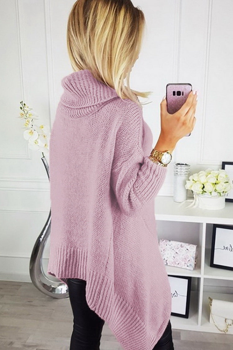 WW High-Neck Asymmetric Sweater